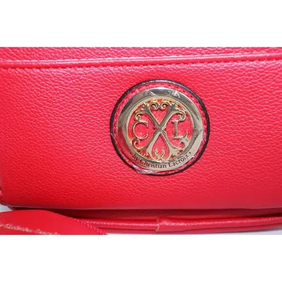 CXL by Christian Lacroix Eve Pebble Camera w Detachable Mini Zip Red Retail $88 - Picture 2 of 15